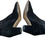 Madewell Billie Boot black suede block heel zipper closure booties size 8.5 Photo 9