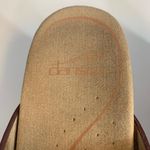 Dansko Tory Brown Leather Cut Out Silhouette Strappy Wedge Sandals Size 37 Photo 7