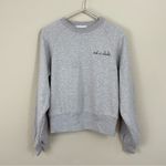Maison Labiche “Not‎ a Cliché” Crewneck Organic Cotton Sweatshirt Size XS Gray Photo 2