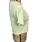 All in Favor Women's Yellow Daisy Floral Print Short Sleeve Cropped Top XL NWT Photo 2