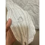 Leslie Fay Diane Gilman 100% Linen Striped Button Down Shirt Womens M Collared Casual Top Photo 5