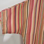 Seven7  Striped Button Down Top NWT Size Small Striped Pink and Green Blouse Photo 3