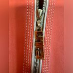 St John Sport by Marie Gray Orange Tangerine Leather Full Zip Jacket Medium Photo 7