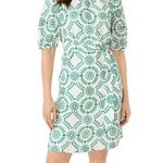 Ann Taylor Petite Eyelit Belted Shift Dress XSP Photo 0