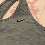Nike  Heathered Gray / Green Racerback Sports Bra Photo 1