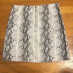 Wild Honey Snakeskin Leather Mini Skirt  Photo 2