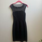 Trina Turk Black Casino sequin Jeweled Neck sheer back Tank Dress Size 0 $320 Photo 1