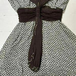 Max Studio Vintage Y2K Boho-Grunge  Women's Cream and Brown Tank Top Photo 4