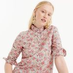 J.Crew Classic Popover Shirt Tunic ~ Liberty Swirling Petals Small Photo 0