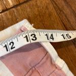 Mother the looker ankle fray white with pink stripe jeans 26 Photo 7