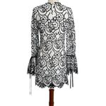 Alexis  Ruston Black White Lace Dress Photo 3