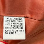 Talbots  Petite Orange Wool Cashmere Blazer Jacket Classic Soft Women's Size 16 Photo 7