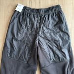 Nike NWT Black Curve Plush Trousers Sz Medium Womens Quilted Swoosh Logo Photo 14