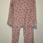 Ralph Lauren Pink and Cream Floral Pajama Set Black Label L28 Photo 1
