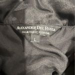 Alexander del Rossa Black Satin Button Photo 7