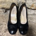 Taryn Rose Chloris Black Patent Leather Shoes Pumps 3.25” Heels EU 38.5/US 8 Photo 2