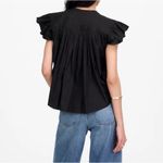 Madewell | Poplin Shirred Button-Up Shirt Photo 3