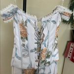 House Of CB  Isis Soft Blue Vintage Print Corset Maxi Size XS NWOT Photo 7