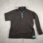 Life is Good Jacket Womens Large Brown 1/4 Zip Fleece Relaxed Fit Casual Cozy Photo 0