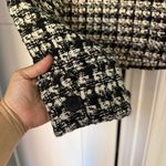 ANINE BING  Adrianna jacket Black Plaid cropped pockets coat Photo 8