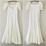 Cult Gaia  Mina Dress‎ Cream Ivory White Button Down Front Small Photo 13