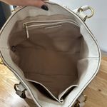 Ann Taylor  Pebbled Cream Leather Shoulder Bag Purse w/ Handles/Strap, Like New Photo 5