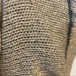 Kenar  Size Medium Tan Long Sleeve Crewneck Sweater with Gold Threading Photo 7