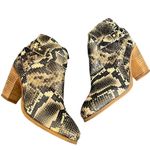 NWOT‎ Boden Women's Snake Print Leather Ankle Boots Western Style Size 38 US 7 Photo 0