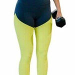 Zyia Neon Yellow Parallel Luxe High Rise 7/8 24” leggings Size 12 NWT Photo 0