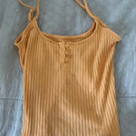 American Eagle Outfitters Mustard Ribbed Camisole Photo 0