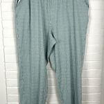 Lands' End Lands’ End Green Check Plaid Sport Knit Straight Leg Pants Plus Size 1X 16/18 Photo 0