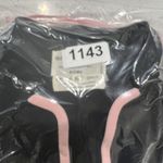 Andre Laug Size 10 2 Piece Suit Designer Black Pink Trim Single Buttons Designer Photo 9