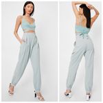 Nasty Gal  • linen the boot cuffed high waisted pants Photo 6