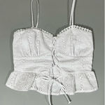 White Floral Eyelet Lace Photo 0