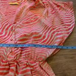 Alice + Olivia  Dress Womens Zebra Tangerine Silk Cap Sleeve XS X-Small Photo 6