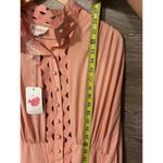 L'ATISTE  By Amy Womens Peach Pink Lace Trim Mini Dress Smocked Waist Sz 1X NWT Photo 6