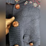 Brooks Brothers  Navy Red Christmas Fair-aisle 100% Wool Sweater Cardigan Women M Photo 4