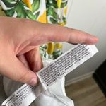 English Factory Lemon Floral Printed Tie Shoulder Tiered Ruffle Dress Medium M Photo 5