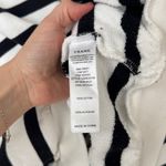 frame denim FRAME mock neck sweater balloon sleeve sweatshirt striped ribbed french terry Photo 11