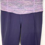 Lululemon Womens Gather & Crow Crop II Full On Luon Black Grape Space Dye Size 4 Photo 7