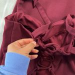 City Vibe  Women's 1 XS Maroon Fitted Mini Dress Built In Padding Photo 7