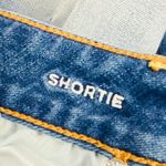 American Eagle Womens 12 360 Super Stretch Shortie AEO Denim Peekaboo Shorts Photo 7