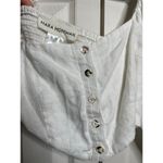 Mara Hoffman Mara Hofflam White Balloon Sleeve Cropped Top Womens Size 0 Blouse Photo 1