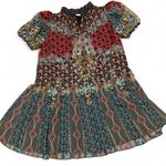 Alice + Olivia Alice olivia janis mixed print mini dress Photo 2