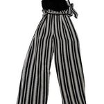 Speechless  Sleeveless Jumpsuit Medium Black and Tan Photo 0