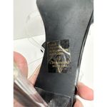 Chase and Chloe Sandals Womens Size 8.5 Clear Embellished Strappy Heels With Bow Photo 7