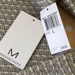 Magaschoni  Gray/White Turtleneck Sweater L Photo 4