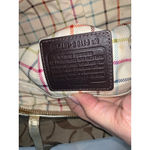 Coach Signature Stripe Tote Bag Brown Gold Monogram Medium Women's Photo 7