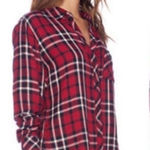 Rails Hunter Plaid Carmine Navy Red Plaid Button Up Long Sleeve Shirt Size L Photo 0