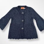 Juicy Couture Vintage Knit Grey Button Down Sweater Cardigan Photo 3